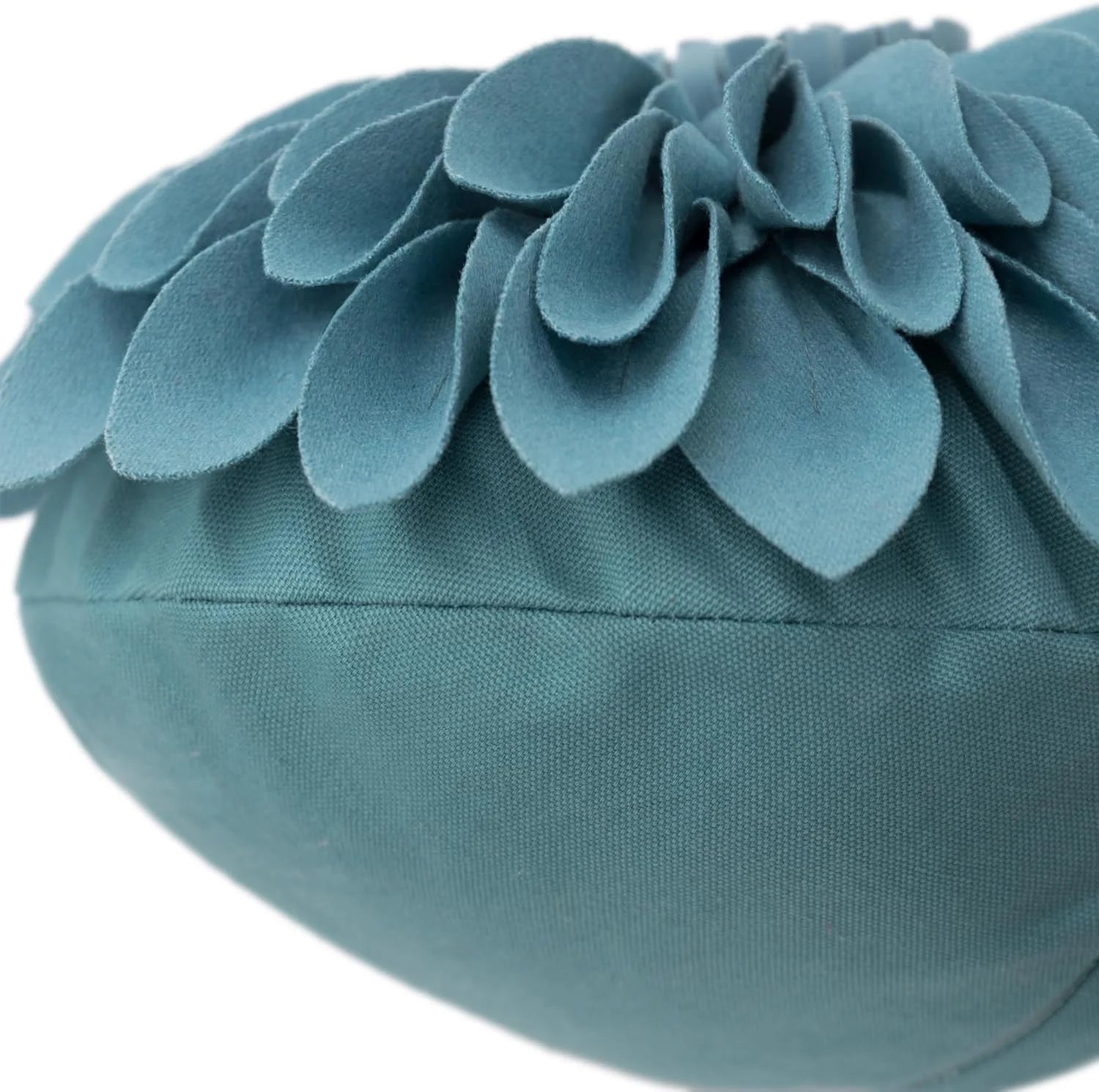 Decorative 3D Bohemian round Sunflower Accent Throw Pillows for Living Sofa Room Couch 12 Inch Blue