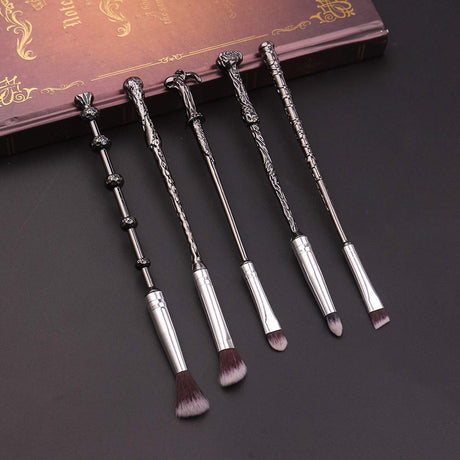 Gifts Wand Makeup Brushes 5 PCS Makeup Brush Set for Foundation Blending Blush Concealer Eyebrow Face Powder