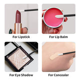 500PCS Lip Wands Applicators Disposable -  Lip Brush, Lipstick Lint Free Brush Makeup Gloss Wands, Makeup Applicator Beauty Tool Kits Black