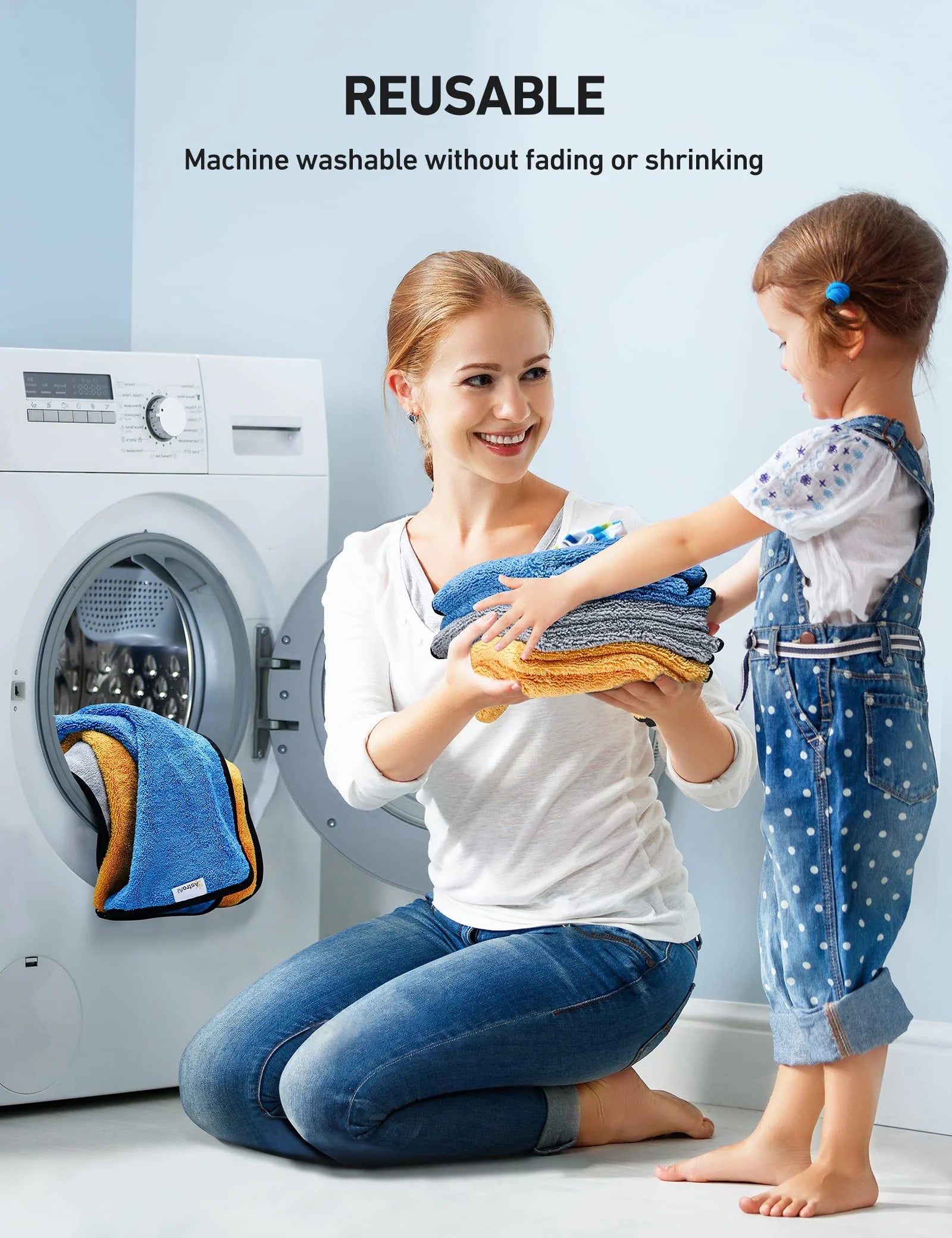 Microfiber Cleaning Cloth for Cars, 6 Pack