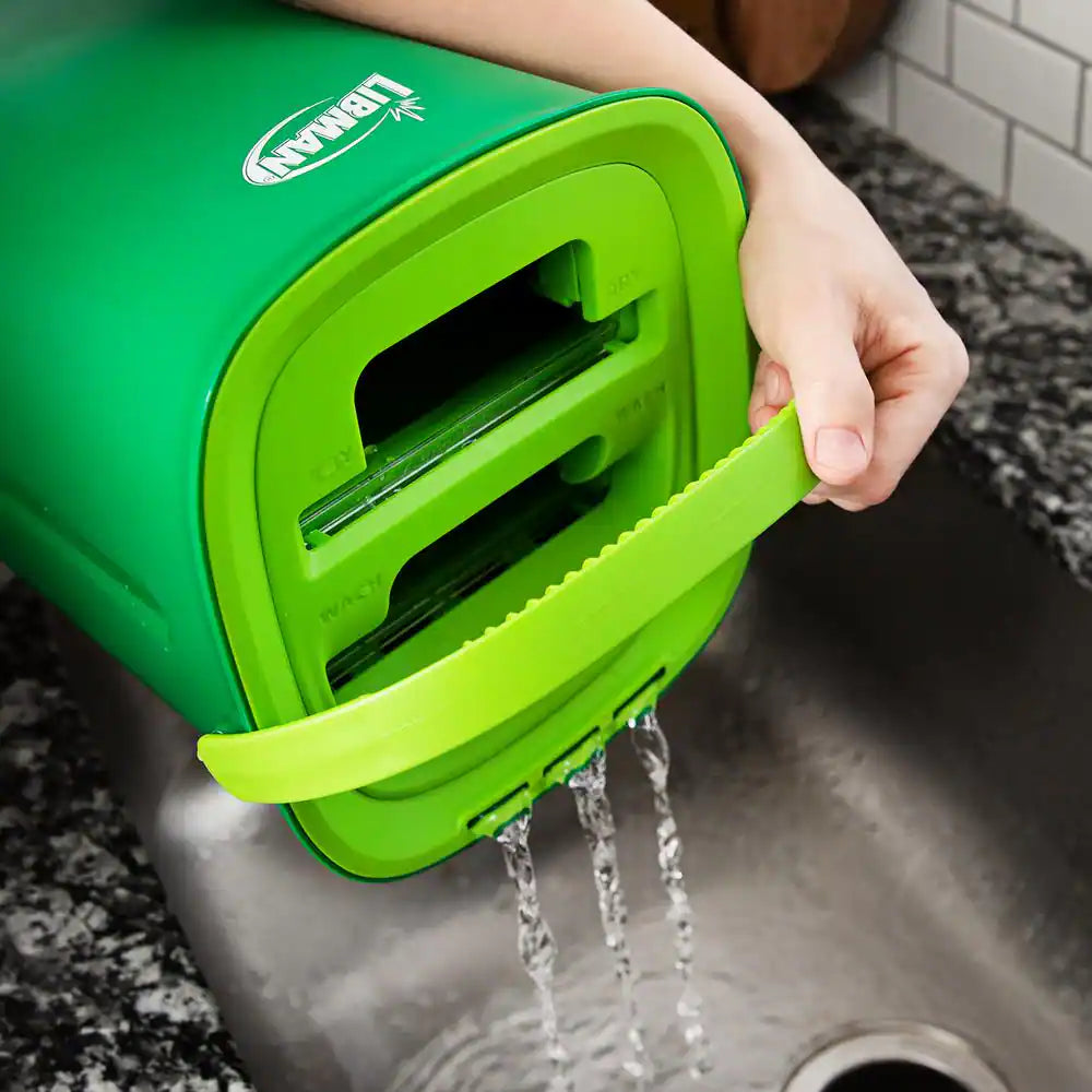 Rinse 'N Wring Microfiber Flat Mop and Bucket System with Extra Refill Pad