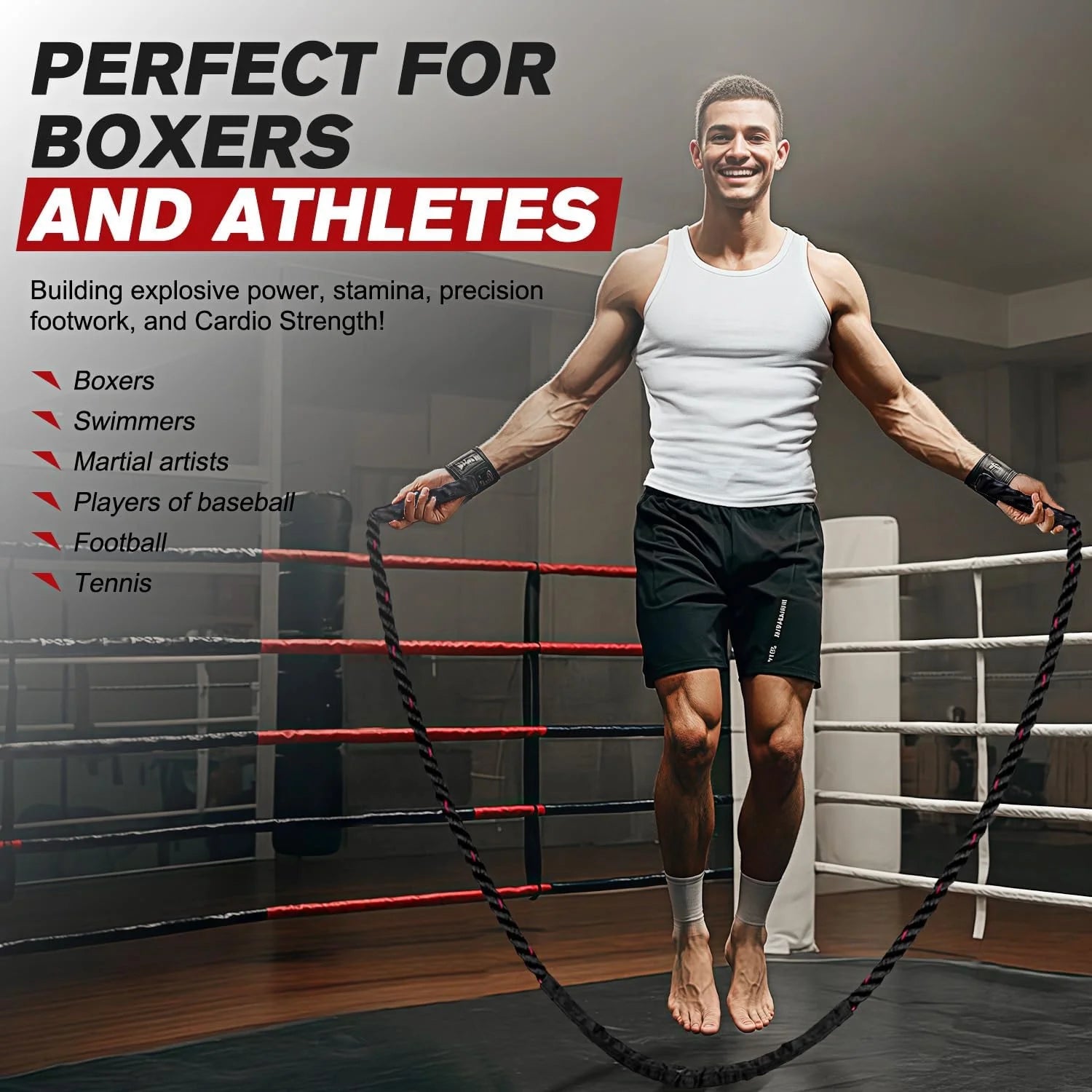 Jump Rope, Weighted Jump Ropes for Men Women, 2.8Lb Heavy Skipping Rope for Exercise, Adult Jumpropes for Home Workout, Improve Strength and Building Muscle,Total Body Workout Equipment