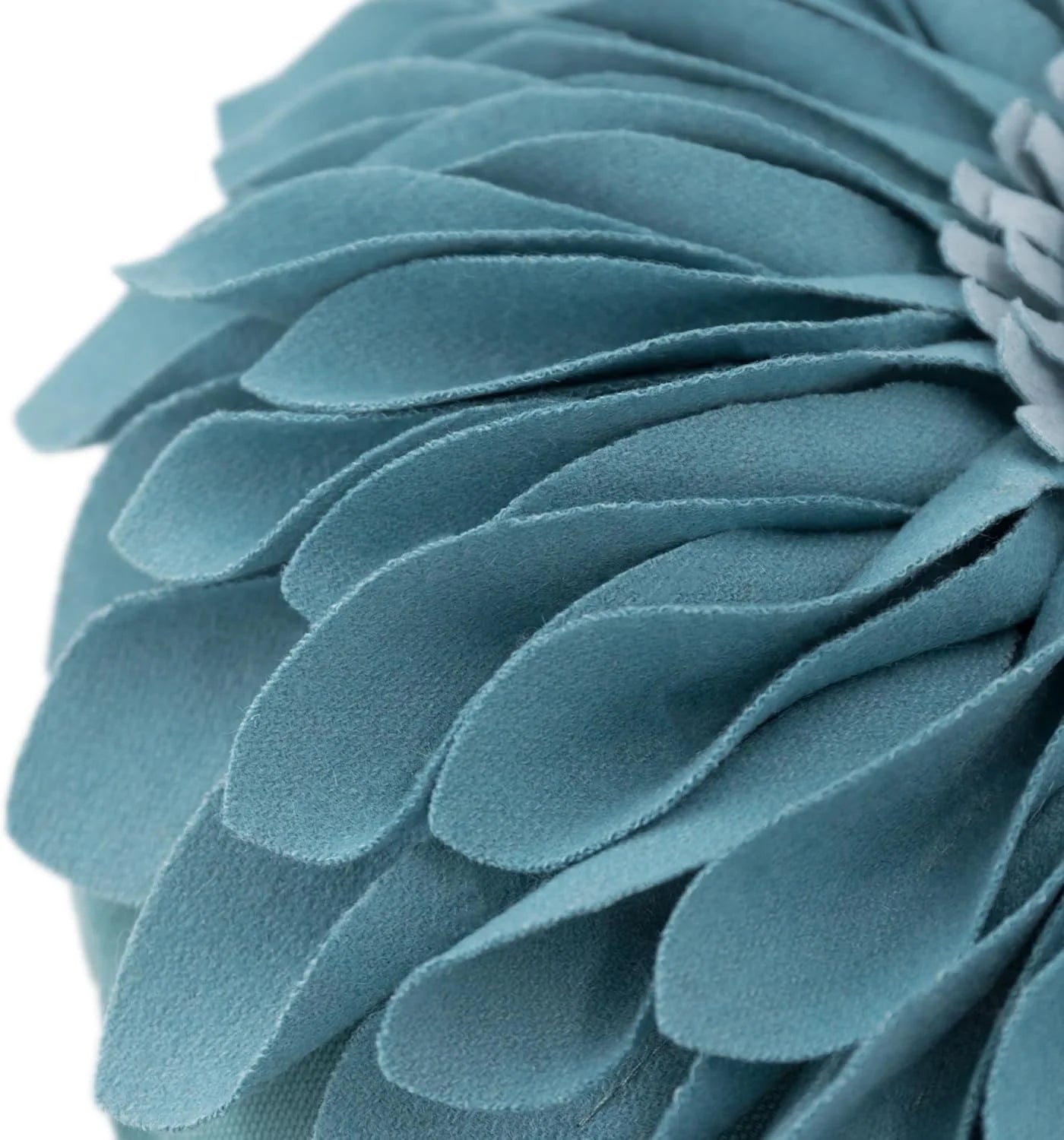 Decorative 3D Bohemian round Sunflower Accent Throw Pillows for Living Sofa Room Couch 12 Inch Blue