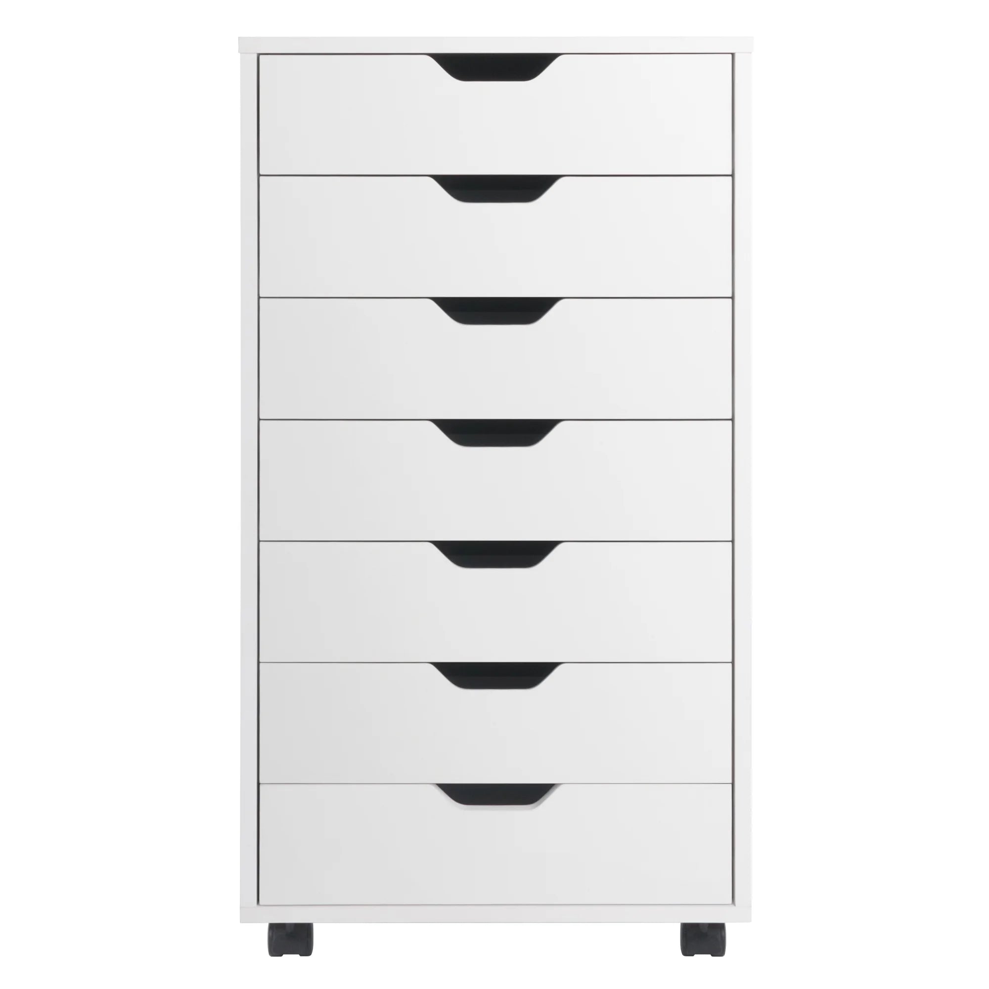 Halifax 7-Drawer Mobile Cabinet 10792, White Finish
