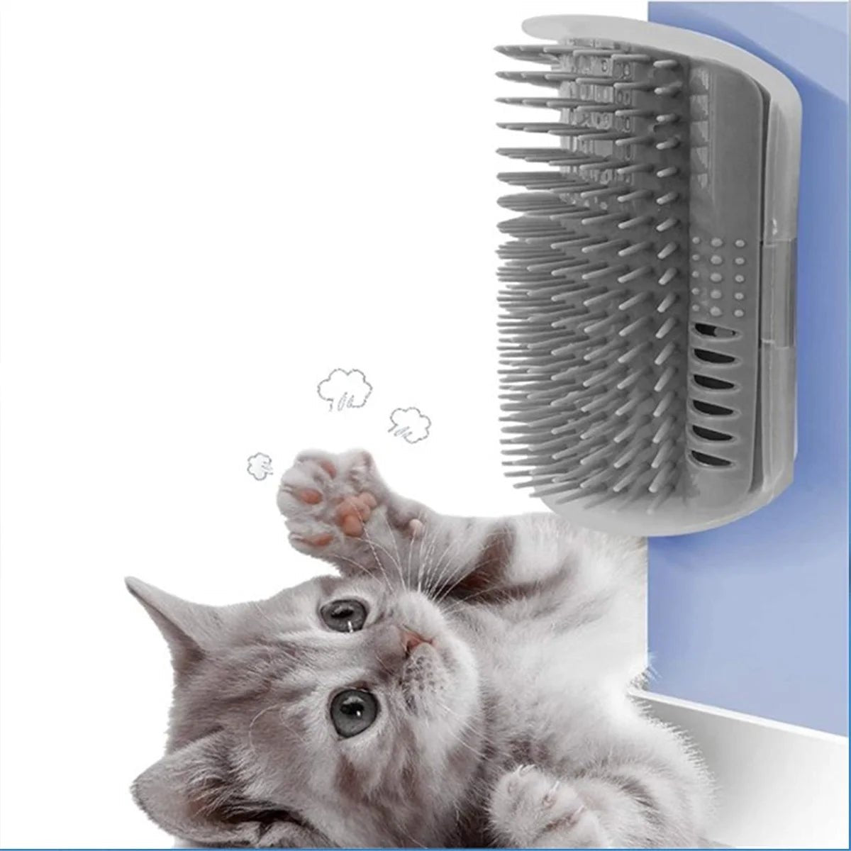 4Pcs Cat Brush Cat Corner Self Groomer Softer Pet Wall Corner Massage Comb Corner Scratcher Pet Grooming Brush Comb Grooming - AURELLE