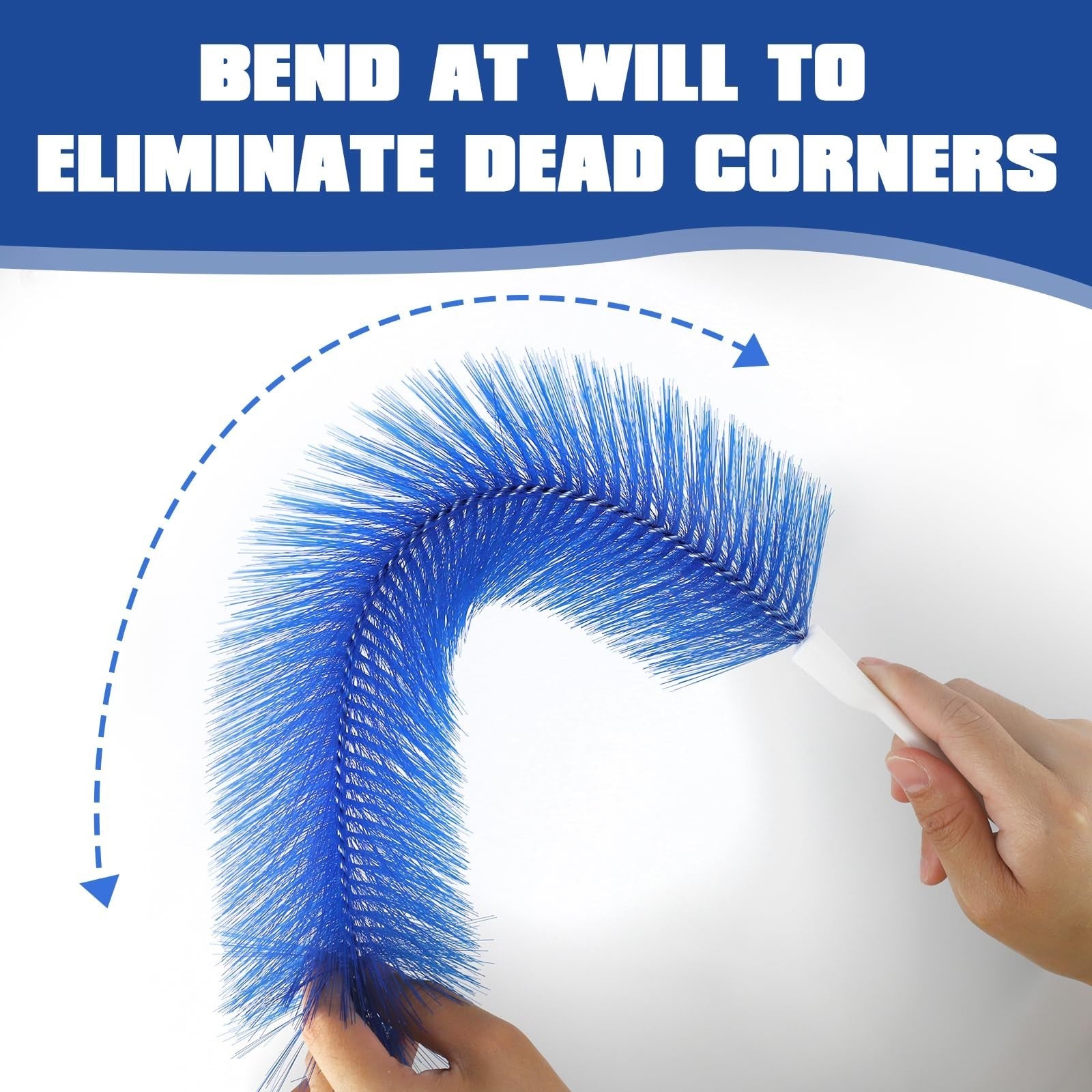 3-Pack Fan Cleaning Brush with Bendable Microfiber Dust Cleaning Brush Tool