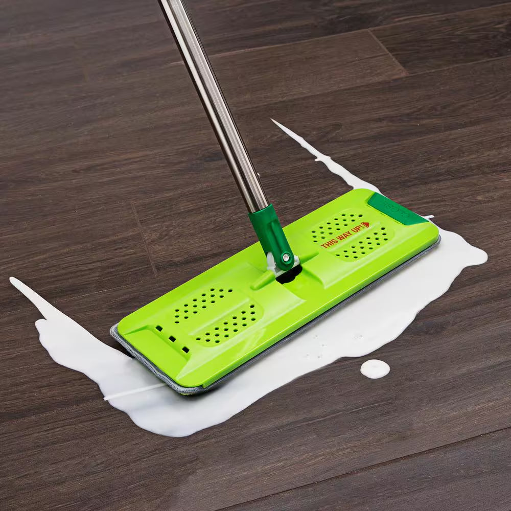 Rinse 'N Wring Microfiber Flat Mop and Bucket System with Extra Refill Pad